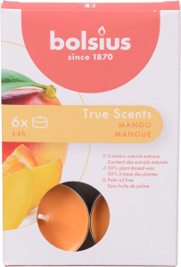 Свічки-таблетки Bolsius 4 год. 6 шт. True Scents, манго арт. 101926941510