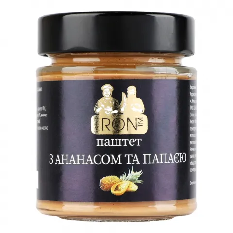 Паштет Ron 160 г скл. печінковий з ананасом та папаєю