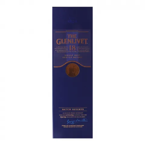 Віскі The Glenlivet 0,7 л кор. 43 18 років