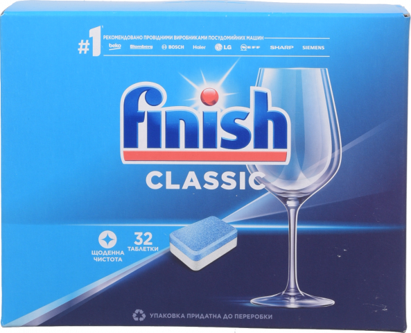 Таблетки Finish д/ПММ Calgonit Tabs Classic 32 шт.