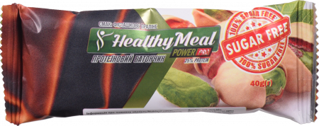 Батончик протеїновий Healthy Meal 40 г з фісташками глазур.