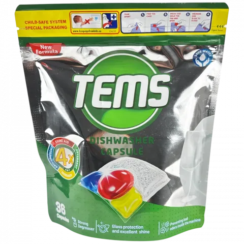 Капсули для посудомийної машини TEMS 36шт И131 (Туреччина)