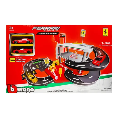 Ігровий набір Гараж Ferrari 3 рівня 2 машинки 1:43 18-31204
