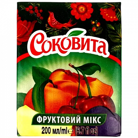 Напій б/алк. Соковита 200 мл Фруктовий мікс