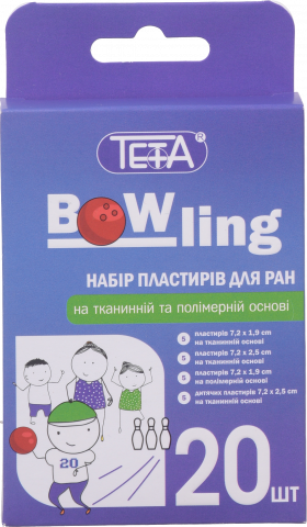 Набір пластирів д/ран Teta Bowling 20 шт.