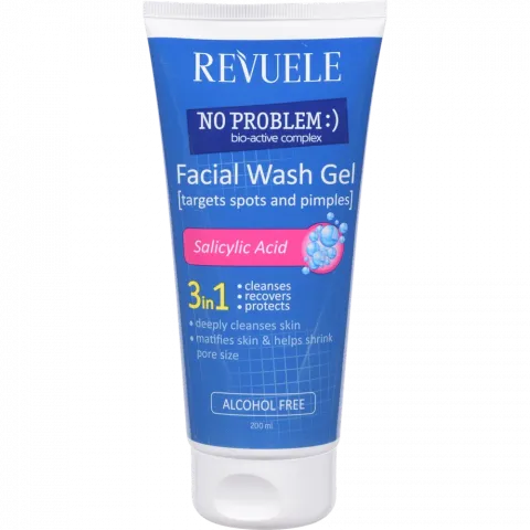 Гель д/вмивання Revuele 200 мл в/плям та прищів з саліциловою кислотою No Problem