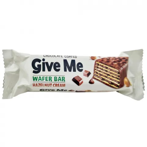 Батончик Give Me 40 г ваф.крем.нач згоріховим кремом(Туреччина) И676