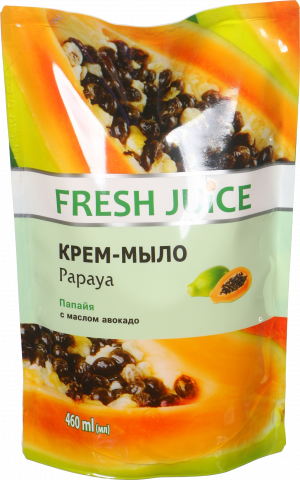 Мило рідке Fresh Juice 460 мл дой-пак зі зволожуючим молочком авокадо Papaya