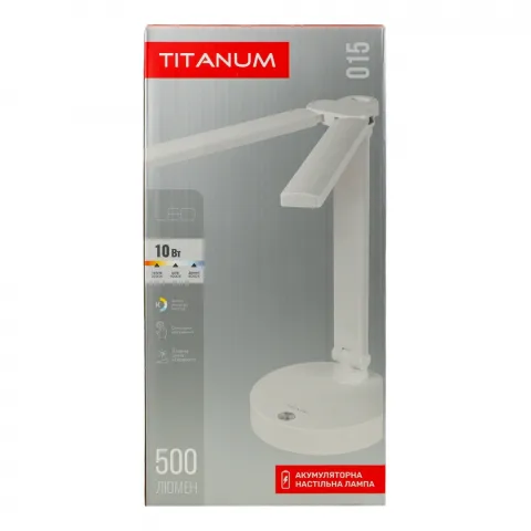 Лампа настiльна Titanum з акум. 10W TLTF-015W