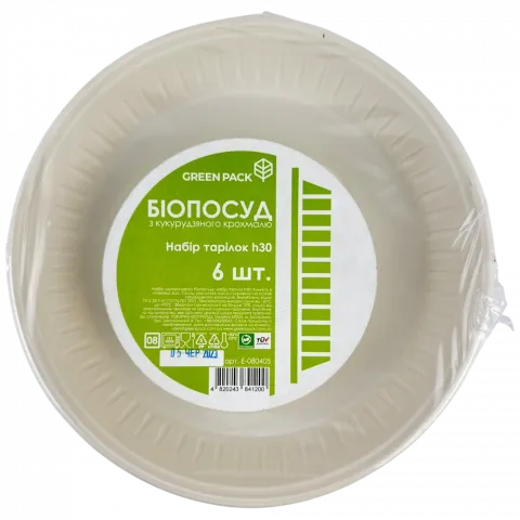 Набір тарілок Green Pack 6 шт.