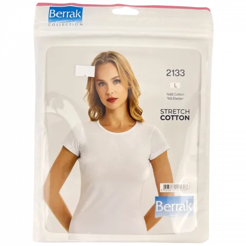 Футболка жіноча ТМ Berrak 2133 біла р L И698 (Туреччина)