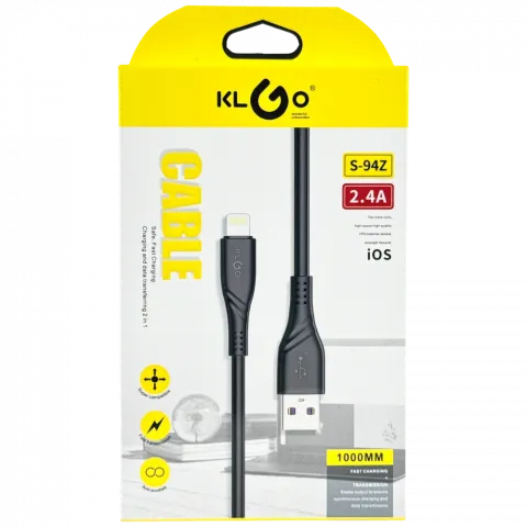 Кабель передачі даних USB-IOS 1м S-94Z  2,4А арт. 17488-12 И653