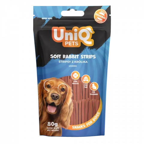 Ласощі для собак UNIQ PETS WAGGI 80 г Кролик И600 (Польща)