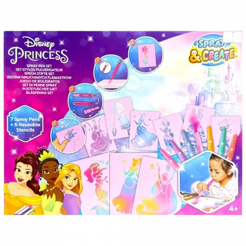 Набір Disney Princess Спрей-ручки з трафаретами 6895838
