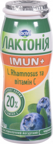 Йогурт Лактонія Імун+ 1,6 100 г Чорниця