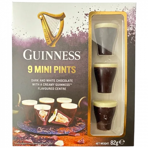 Цукерки Guinness 82г Шоколадні міні-пінти И365 (Ірландія)