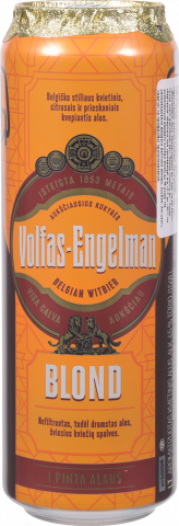 Пиво Volfas Engelman 0,568 л з/б Blond