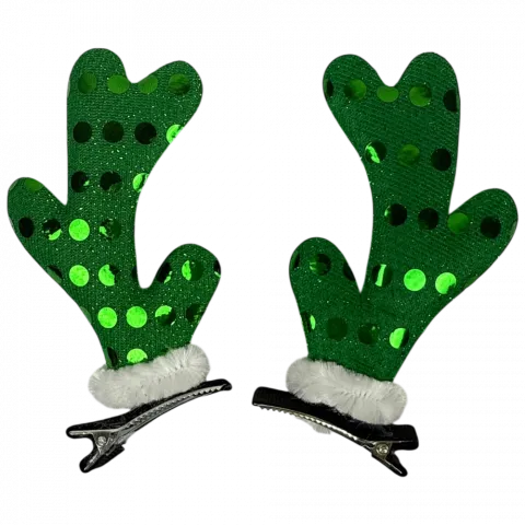 Заколка новорічна Ріжки арт. 6504-28 И109