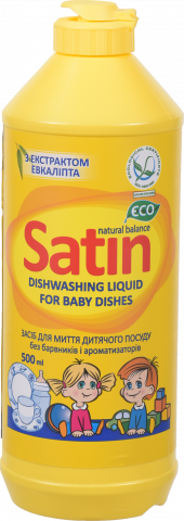 Засіб Satin Natural Balance 500 мл д/миття дитячого посуду