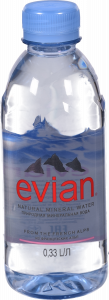 Вода Евіан 0,33 л пл.