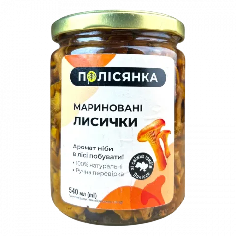 Гриби Полісянка Лисички 540 мл марин.