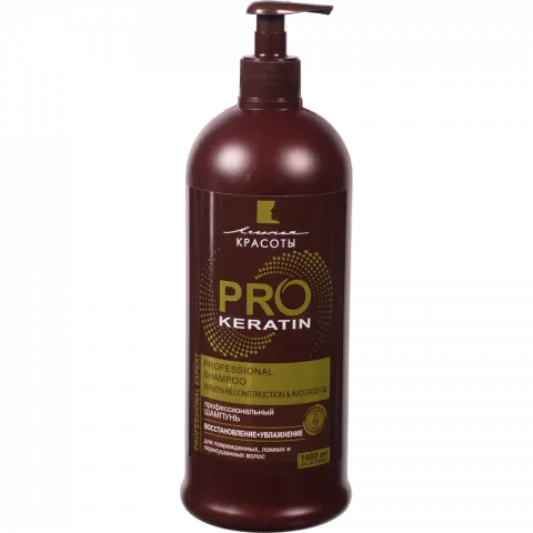 Шампунь Лінія краси 1 л Pro-Keranin відновлення та зволоження