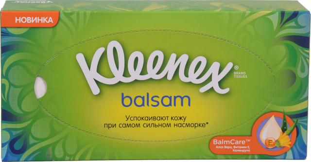 Серветки в кор. Kleenex 72 шт. Бальзам