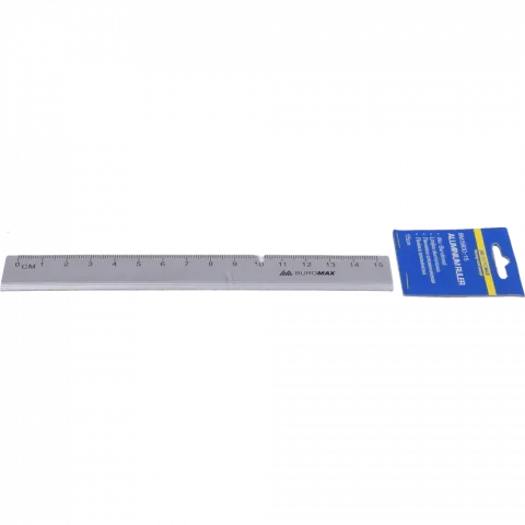 Лінійка алюмінієва 15 см срібло BM.5800-15