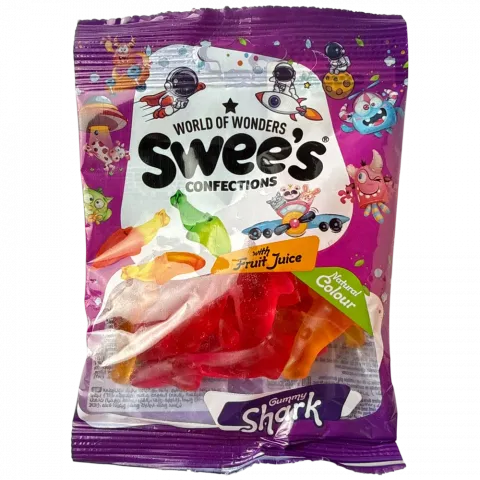Цукерки желейні Swees 80г Акула И043 (Туреччина)