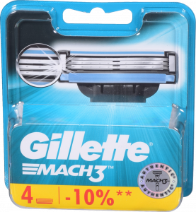Картридж д/гоління Gillette Мак3 4 шт.