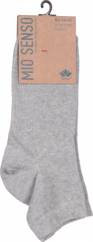 Шкарпетки чол. Mio Senso короткі C201R св. сірий 90/10, р. 44-46