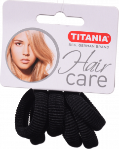 Зажим д/волосся Titania середній 6 шт. чорний 7871