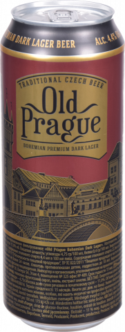 Пиво Old Prague 0,5 л з/б Bohemian Dark Lager