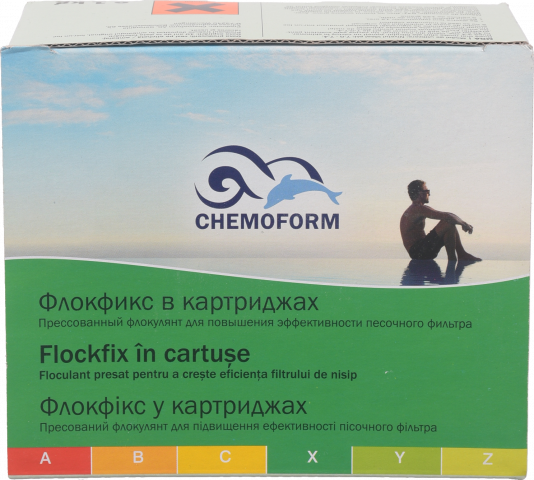 Дезінфекція води Chemoform Флокфікс в картриджах (8х125 г) 1 кг 908001