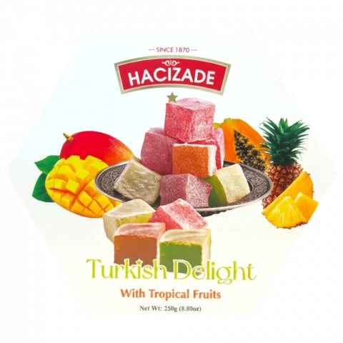 Лукум HACIZADE 250г з тропіч. фруктами И953 (Туреччина)