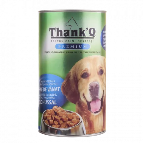Корм д/собак THANKQ PREMIUM 1240г Оленина з/б (Румунія)
