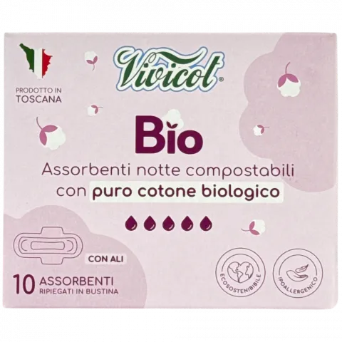 Прокладки VIVICOT BIO 10 шт. И813 (Італія)