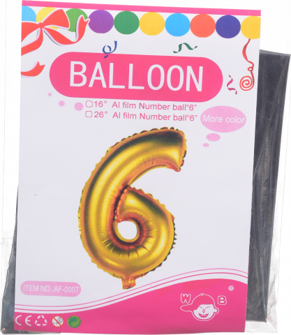 Набір Кульки надувні фольговані Party Goods цифри MK 2723-4 35 шт.