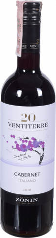Вино Зонін Каберне Варьетале 0,75 л червон.