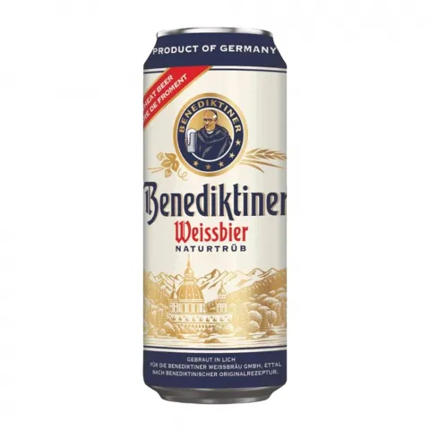 Пиво Benediktiner Світле 0,5л з/б 5,4 И281 (Німеччина)