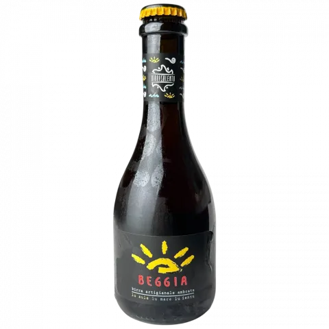 Пиво крафт. Birra Salento 0,33л темне 7 скло И053(Італія)