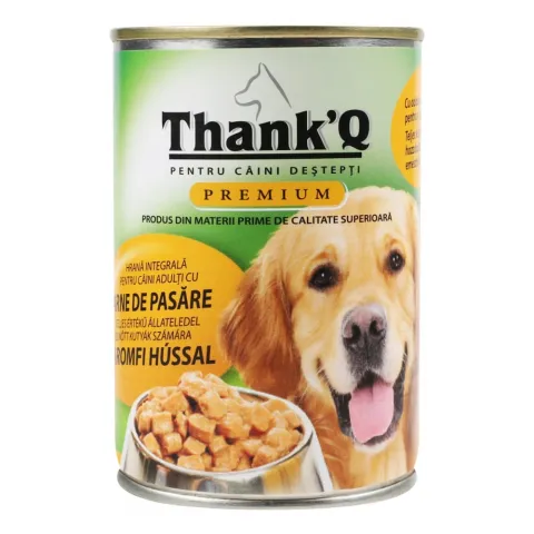 Корм д/собак THANKQ PREMIUM 415г Курка з/б (Румунія)