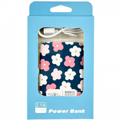 Портативний зарядний пристрій  з малюнком 5000mah MicroUSB+USB арт. 17690-3 И375