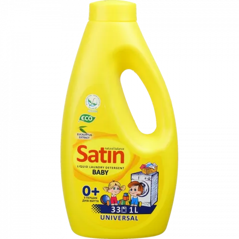 Гель д/прання Satin Natural Balance 1 л д/дитячого одягу