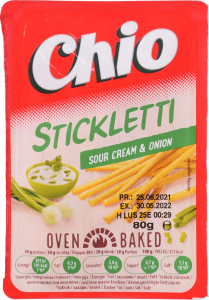 Соломка Чіо Stickletti 80 г зі смаком сметани та цибулі
