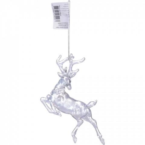 Підвіска на ялинку пласт Олень 1 Хамелеон 12,5х9,5 см 1701-6