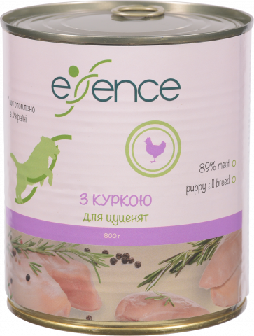 Корм д/цуценят Essence 800 г з/б з куркою