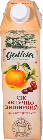 Сік Galicia 1 л Яблучно-вишневий