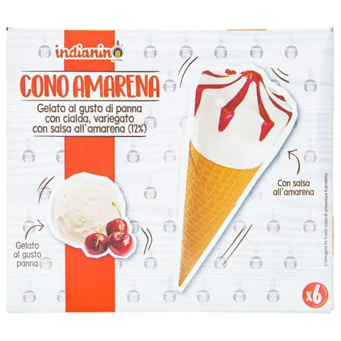 Морозиво Gelato d`Italia 670г вишн. ріжок (Італія) И295