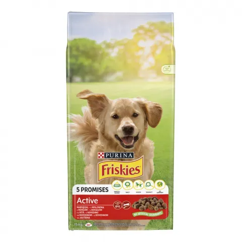 Корм д/собак Фріскіс 15 кг Актив з яловичиною